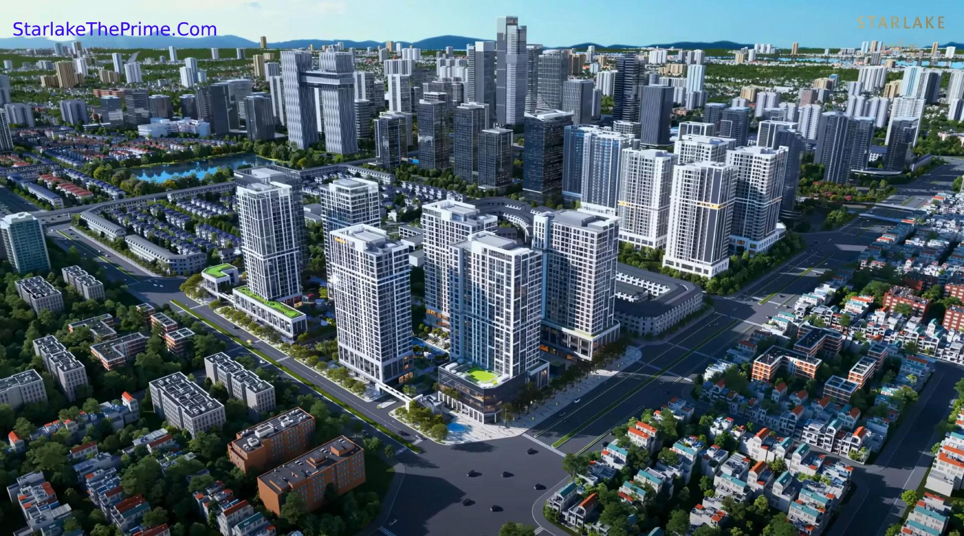 Phối cảnh dự án Starlake The Prime Tây Hồ Tây