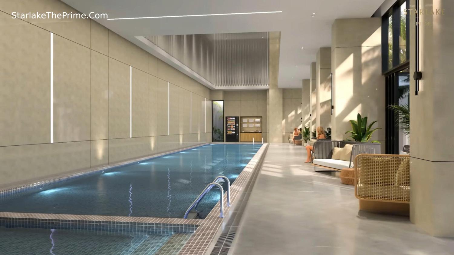 Khu bể bơi trong nhà cao cấp tại Starlake The Prime Tây Hồ Tây